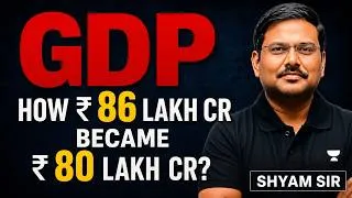 Thumbnail: India’s GDP Data Explained: Why 7.8% Growth Is Under Debate? Shyam K | UPSC 2027-28