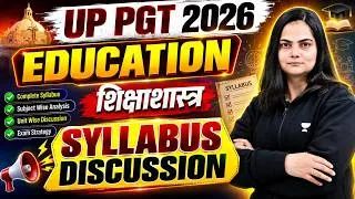 Thumbnail: UP PGT 2026 Education Syllabus Discussion | UP PGT 2026 Education Strategy | Anjali Shukla