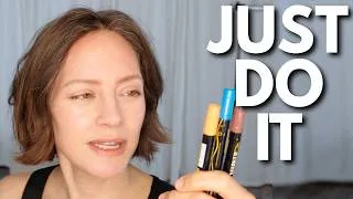 Thumbnail: How to Be More Creative when Everything Feels Boring - Easy Beginner - Unblah with fabric paint