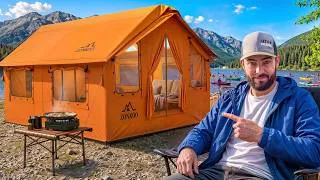 Thumbnail: Temu Camping in a MASSIVE Inflatable Tent!  (Its HEAVY!)