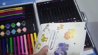 Thumbnail: Colours with colouring book unboxing & Review|marker color|educational toys for kids@unboxingoftoys 