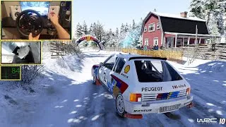 Thumbnail: Peugeot 205 T16 EVO 1 | WRC 10 Rally Sweden | Thrustmaster T300RS