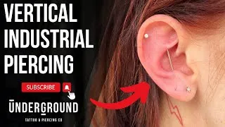 Thumbnail: Gold Vertical Industrial Piercing ✦ FULL PROCESS