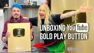 Thumbnail: UNBOXING OUR YouTube GOLD PLAY BUTTON 🏆✨ YouTube Creator Awards for 1 MILLION SUBSCRIBERS! 🎉