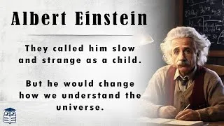 Thumbnail: Albert Einstein's Story 📖 Learn English Through Story 🎧 English Listening Practice