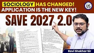 Thumbnail: UPSC Sociology Optional Has CHANGED! | New Strategy for UPSC 2027 | SAVE 2027 2.0