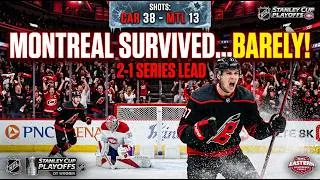 Thumbnail: Cardiac Canes STRIKE AGAIN! Carolina Steals Game 3 in OT 🚨🏒