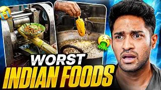 Thumbnail: WORST INDIAN STREET FOODS! 🤮 (Ice Cream Pakora & Noodle Juice!)