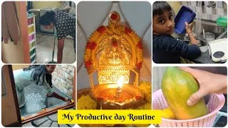 Thumbnail: "ஒரே நாளில் வீட்டை முழுசா Clean + Cooking 😱 | My Productive Day" ||  Tamil vlog #vlog #tamilvlog