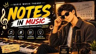 Thumbnail: Music Notes Explained for Beginners | Learn All 12 Notes in Music Theory (Part 1) | Chiranjivi Rana