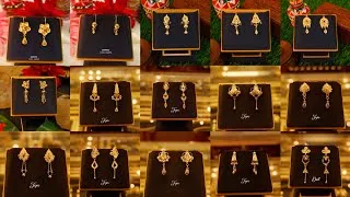 Thumbnail: 1 gram under gold tops earring design with weight🔥😍//lightweight daily use gold tops earring design✨