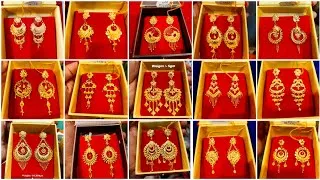 Thumbnail: Latest 2026 bridal gold earrings designs with price🔥😍//light weight sonar kanbala design with price