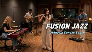 Thumbnail: Okinawa Sunset Beach | Advanced Fusion Jazz | Drive & Work Playlist