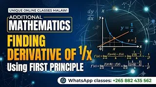 Thumbnail: Additional Mathematics - Finding Derivative of ¹/x using first principle 