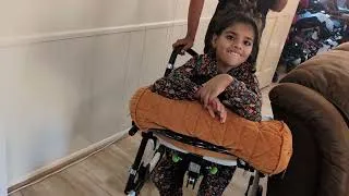 Thumbnail: Physical therapy session/ gait trainer progress/ Afose and Billie shoes 