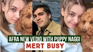 Thumbnail: Afra Saraçoğlu Cute Vedio with Puppy Naggi !Mert Ramazan Demir Busy
