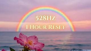 Thumbnail: 💚 528Hz – 1 Hour Healing Reset | Emotional + Physical Renewal for 50+ 🌅🌈✨