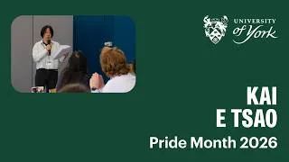 Thumbnail: Pride Progress Flag Raising 2026 - Speech from Kai E Tsao
