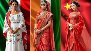 Thumbnail: Wedding Dresses Around the World | Beautiful Bridal Comparison 🌍