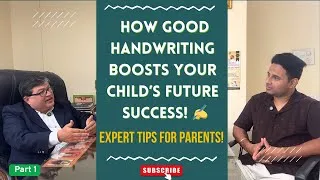 Thumbnail: 📢 How Good Handwriting Boosts Your Child’s Future Success! ✍️ | Expert Tips for Parents!