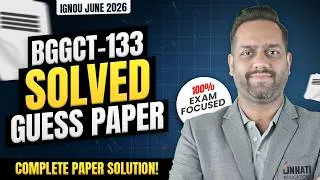 Thumbnail: IGNOU BGGCT 133 Guess Paper 2026 | General Cartography BGGCT 133 Important Questions