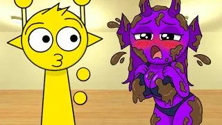 Thumbnail: Durple Is Dirty 😳 Simon Tries to Clean Her Up | Sprunki | Garry’s Mod