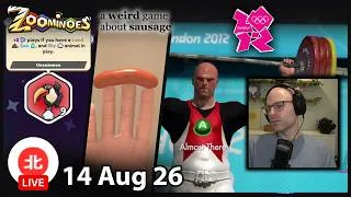 Thumbnail: Zoominoes / A Weird Game About Sausage / London 2012 - 14 Aug 2026 - Unofficial Northernlion VOD