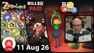 Thumbnail: Zoominoes / Bills Must Be Paid / Big Walk - 11 Aug 2026 - Unofficial Northernlion VOD