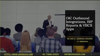 Thumbnail: Oracle Integration Cloud Training | OIC Outbound Integrations, BIP Reports & VBCS Apps