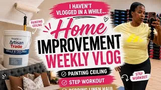 Thumbnail: Home Improvement Diaries | Ceiling Makeover, Bedding Linen Haul & Getting Back to the Gym #vlog