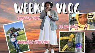 Thumbnail: I Ran 15KM Under 2 Hours! (PB) | 5AM Routine, Career Day & Youth Day Vlog #vlog #roadto1000subs 