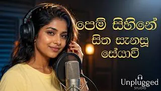 Thumbnail: Pem Sihine | පෙම් සිහිනේ සිත සැනසූ සේයාවි 💔  |Acoustic Cover (Lyrics Video) | Unplugged Studio