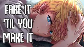 Thumbnail: 「Nightcore」→ Fake It ’Til You Make It (Lyrics) by Anson Seabra