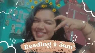 Thumbnail: Waking up at 5am to read for a week | Realistic reading vlog | Unscripted stories with deepti