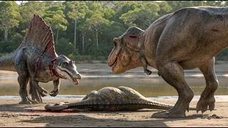 Thumbnail: T-Rex  VS The River Monster | T-Rex Battles Spinosaurus