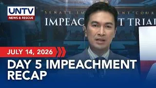 Thumbnail: RECAP: The Senate impeachment court briefs the press on Day 5 of impeachment trial | July 14, 2026