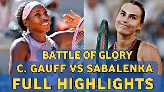 Thumbnail: Coco Gauff vs Aryna Sabalenka Battle Of Glory Tennis Highlights - Before RG Open 2026
