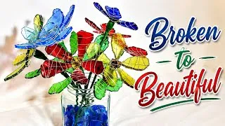 Thumbnail: Turn Broken Bottles Into Beautiful Glass Flowers