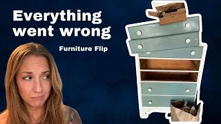 Thumbnail: Everything Went Wrong 😩 | Furniture Flip