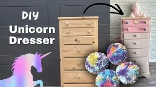 Thumbnail: DIY Unicorn Dresser | Yarn Pom Pom Knobs Tutorial