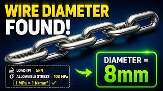 Thumbnail: How to find the Wire Diameter | Simple Stresses | Strain | Strength of Materials | Basics