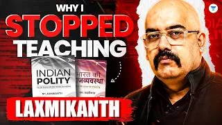 Thumbnail: Why I STOPPED Teaching Laxmikanth for Indian Polity UPSC? | Dr Sidharth Arora