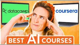 Thumbnail: The BEST DataCamp and Coursera AI Courses