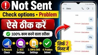 Thumbnail: not sent check options sms problem | message not sent problem |mobile message not sent check options