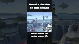 Thumbnail: Cheater caught using modded stages in Smash Ultimate Elite Smash! #steve #smashbros