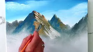 Thumbnail: How to paint House on High Mountain | Step by Step Acrylic Landscape | Oval Brush Art