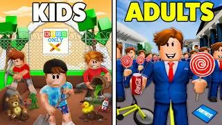 Thumbnail: Brookhaven RP But It's KIDS Vs ADULTS Civilization..
