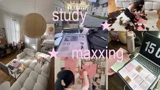 Thumbnail: ✧° 72hour STUDY CRAWL 🎧🩰 STUDYMAX through cafes, romanticising uni & daily routine, girl study diary