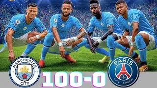 Thumbnail: FIFA 23 | RONALDO, MESSI, MBAPPÉ, NEYMAR & HAALAND ALL-STARS! | Man City 100-0 PSG 