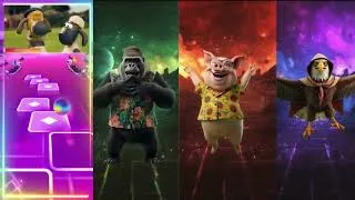 Thumbnail: Sheep vs Godzilla vs Pig vs Eagle in Tiles Hop